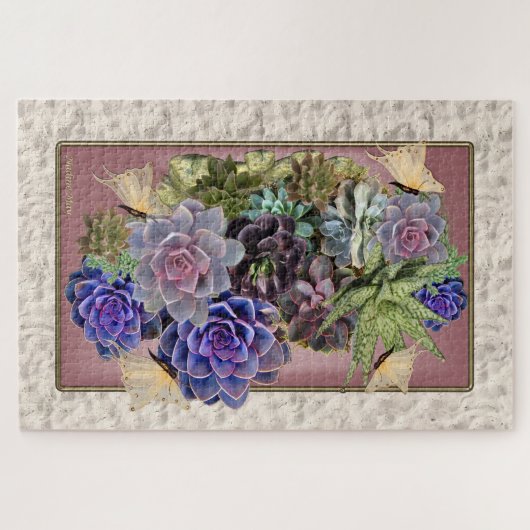 Puzzle Succulents sur la plage (Horizontal)