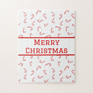 Puzzle Sucre de canne personnalisé Noël