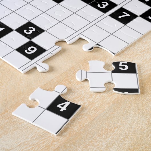 Puzzle sudoku noir blanc (Côté)