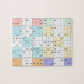 Puzzle sudoku pastel (Horizontal)