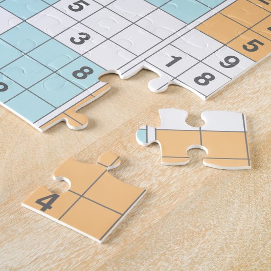 Puzzle sudoku pastel (Côté)