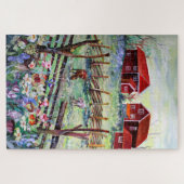 Puzzle Suède Stuga Ferme Scandinave (Horizontal)