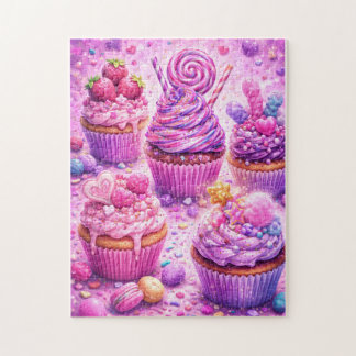 Puzzle Sugar Rush Dreams: Candy Cupcake Delight