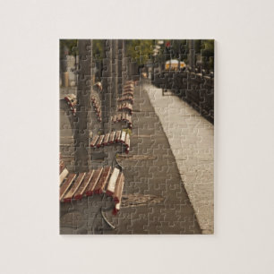 Puzzle Suisse, canton du Tessin, Lugano. Bord du lac