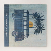 Puzzle Summer Beach House Retro Surf Van (Horizontal)