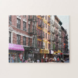 Puzzle Summer Street Scène Chinatown Manhattan New York
