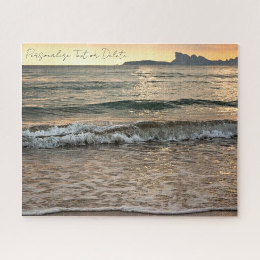 Puzzle Summer Sunset Beach Paysage balnéaire Personnalisé (Horizontal)