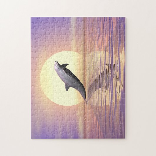 Puzzle Sun Dolphin (Vertical)