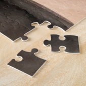 Puzzle Sun gris et noir art moderne abstrait (Côté)