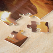 Puzzle Sunbeam frappant l'amarante sur le plancher de (Côté)