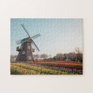 Puzzle Suncheon Bay Le Jardin Hollandais Moulin à vent Tu