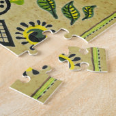 Puzzle Sunflower Folk Motif (Côté)