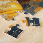 Puzzle sunflower girl painted (Côté)