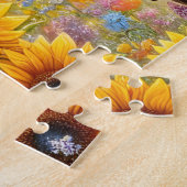 Puzzle Sunflower Highland Cow (Côté)