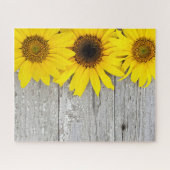 Puzzle Sunflowers on table (Horizontal)