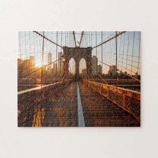 Puzzle Sunrise du pont Brooklyn de New York (Horizontal)