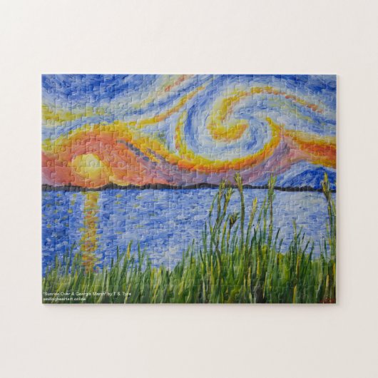 Puzzle "Sunrise Over A Georgia Marsh" par T.S. Tire Jigsa (Horizontal)