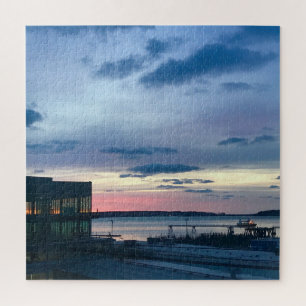Puzzle Sunrise Over Portland ME, Maine Photographie