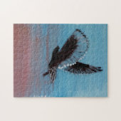 Puzzle Sunrise Owl Art Flying Bird (Horizontal)