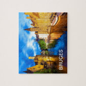 Puzzle Sunset à Bruges. Belgique (Vertical)