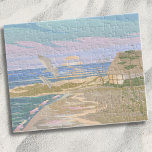 Puzzle Sunset Beach été<br><div class="desc">Venez vous promener dans la paisible félicité côtière d'une journée d'été avec ce puzzle imprimé d'art, capturant l'essence d'une scène de plage tranquille. Les teintes pastel douces, bleues, roses, violettes, brunes et crèmes, évoquent l'aura apaisante d'un coucher de soleil ou d'un lever de soleil côtier, où le surf doux de...</div>