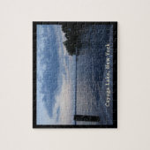 Puzzle Sunset Blue Sky Cayuga Lake NY (Vertical)