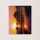 Puzzle Sunset de la plage de la côte de l'Oregon (Vertical)