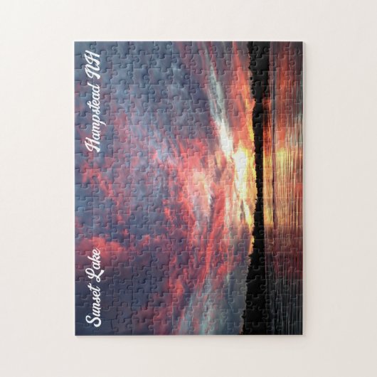 Puzzle Sunset Lake (Vertical)