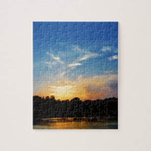 Puzzle Sunset Mountain Lake