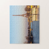 Puzzle Sunset on Eiffel tower and Pont Rouelle - Paris (Vertical)