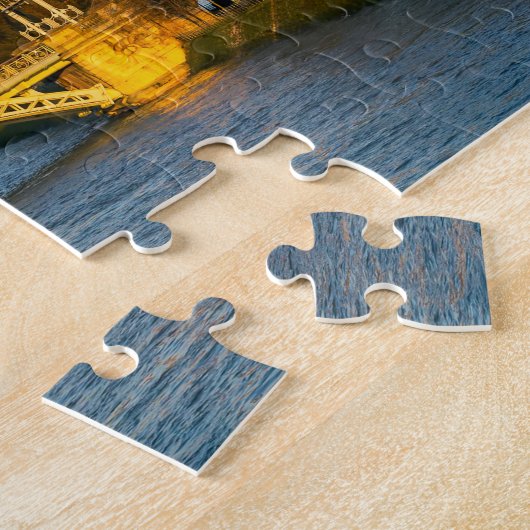 Puzzle Sunset on Eiffel tower and Pont Rouelle - Paris (Côté)