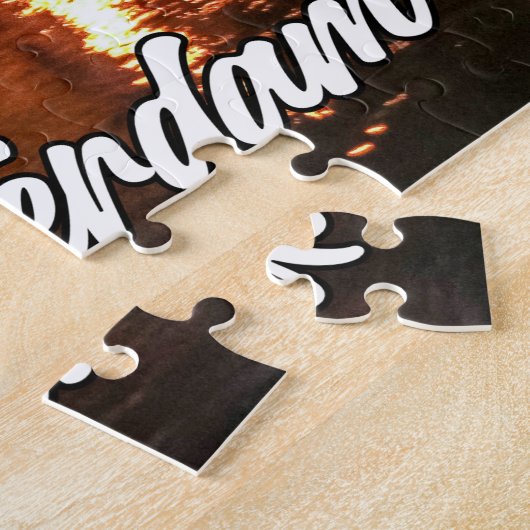 Puzzle Sunset Over Amsterdam, Pays-Bas (Côté)