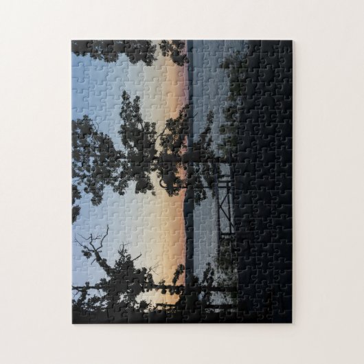 Puzzle Sunset Rock Table (Vertical)