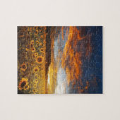 Puzzle Sunset SunflowersField (Horizontal)