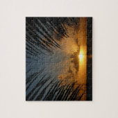 Puzzle Sunset Through Palm Fronds (Vertical)