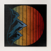 PUZZLE SUNSET VINTAGE MOUNTAIN  (Horizontal)