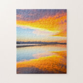 Puzzle Sunset Yellowstone. (Vertical)
