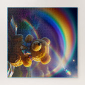 Puzzle Sunshine Rainbow Teddy Bear Wonderland (Horizontal)