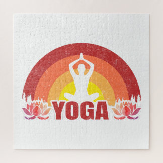 Puzzle Sunshine Yoga Yogi Lotus Flower