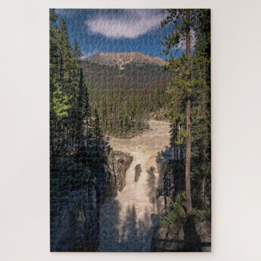 Puzzle Sunwapta Serenity : Photographie des chutes d'eau (Vertical)