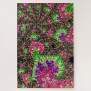 Puzzle Super Boho Hippie Funky Spiral Fractal Art