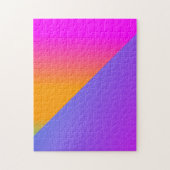 Puzzle Super Bright Two Tone Géométrique Triangle (Vertical)