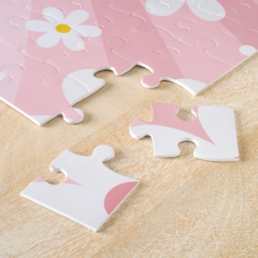 Puzzle Super Retro Sunshine & Daisy Floral Pattern 60s (Côté)