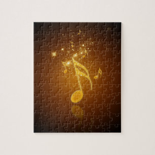 Puzzle Superbe note de musique cool tendance et brillant 