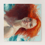 Puzzle Superbe Tête de Rouge émergente de l'eau (Horizontal)