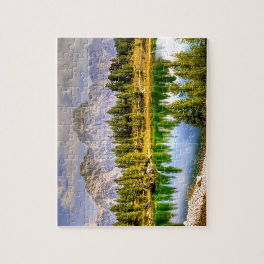 Puzzle Superbe vue Pittoresque sur les Dolomites en Itali (Vertical)