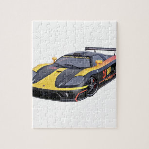 Puzzle Supercar en noir et jaune