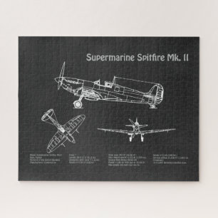 Puzzle Supermarine Spitfire - Plan directeur de l'avion P