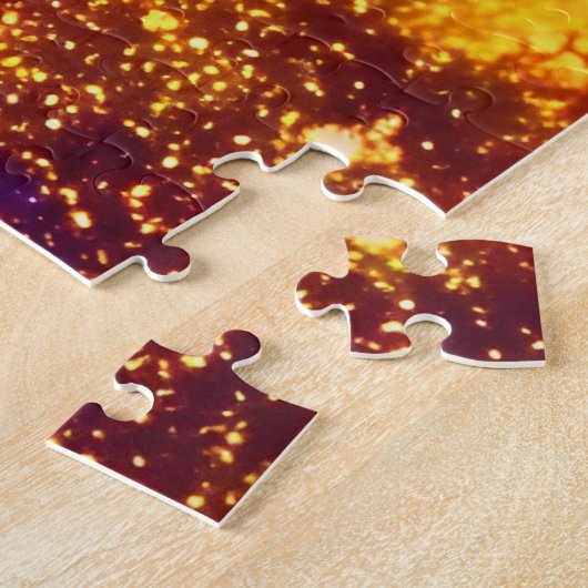 Puzzle Supernova de Parties scintillant d'or cosmique dan (Côté)