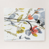 Puzzle Superposition de fleurs - Aquarelle Fleurs et tige (Horizontal)